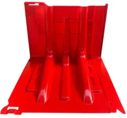 ABS flodbarriere rød H: 52 cm lige