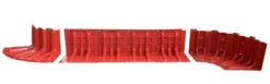 ABS flodbarriere rød H: 52 cm indvendig kurve