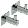 ADORA® håndklædekrog m/tap og plade krom 2 stk.
