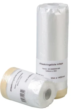 Afdækningsfolie med tape 55 cm x 33 meter - LUXI®