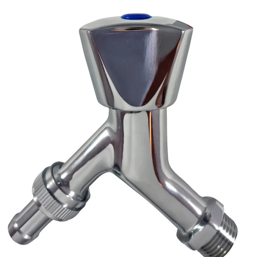 Aftapventil 1/2" med metalgreb krom