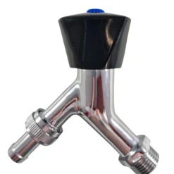 Aftapventil 1/2" med plastgreb krom