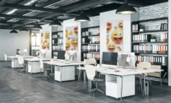Akustikbillede Art-Acoustic emoji III 60 x 120 cm