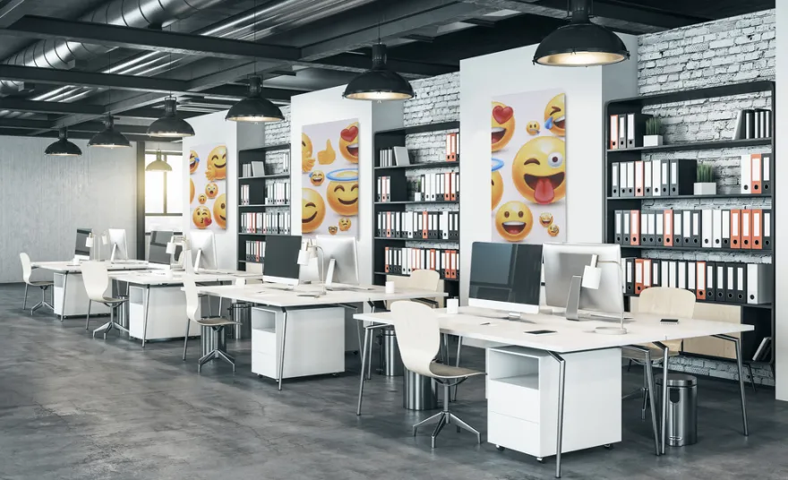 Akustikbillede Art-Acoustic emoji III 60 x 120 cm