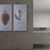 Akustikbillede Art-Acoustic koglen 60 x 120 cm - lys grå
