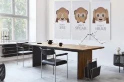 Akustikbillede Art-Acoustic hear 60 x 120 cm - hvid