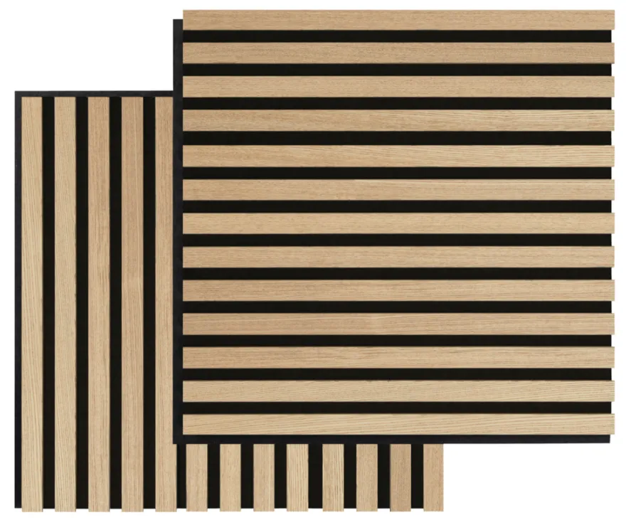 Akustikpanel Square ash 22 × 520 × 520 mm 2-pk.