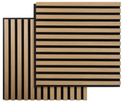 Akustikpanel Square light oak 22 × 520 × 520 mm 2-pk.