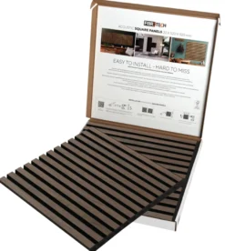Akustikpanel Square walnut 22 × 520 × 520 mm 2-pk.