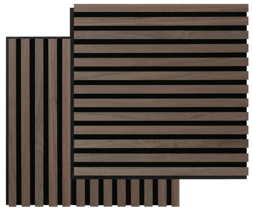 Akustikpanel Square walnut 22 × 520 × 520 mm 2-pk.