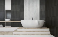 Akustikpanel Stone marble white 520 x 2440 x 18 mm