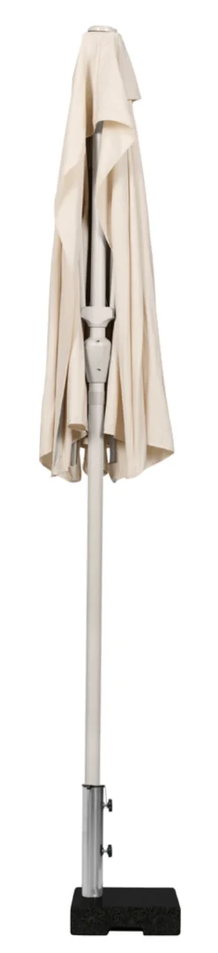 Altanparasol m/krank sandgrå B270 x D135 x H234 cm