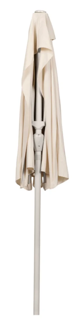 Altanparasol m/krank sandgrå B270 x D135 x H234 cm