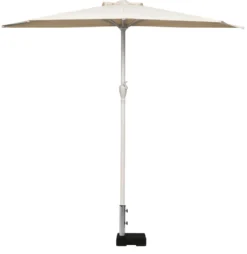 Altanparasol m/krank sandgrå B270 x D135 x H234 cm