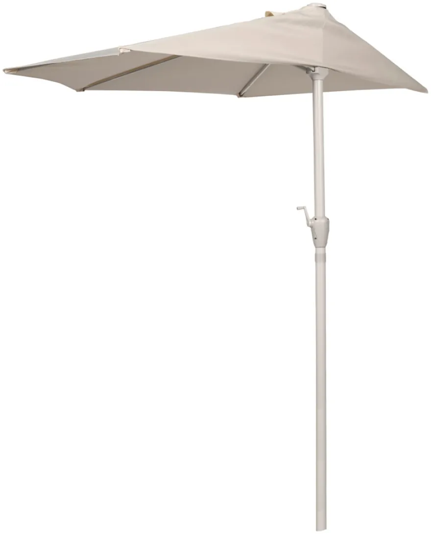 Altanparasol m/krank sandgrå B270 x D135 x H234 cm