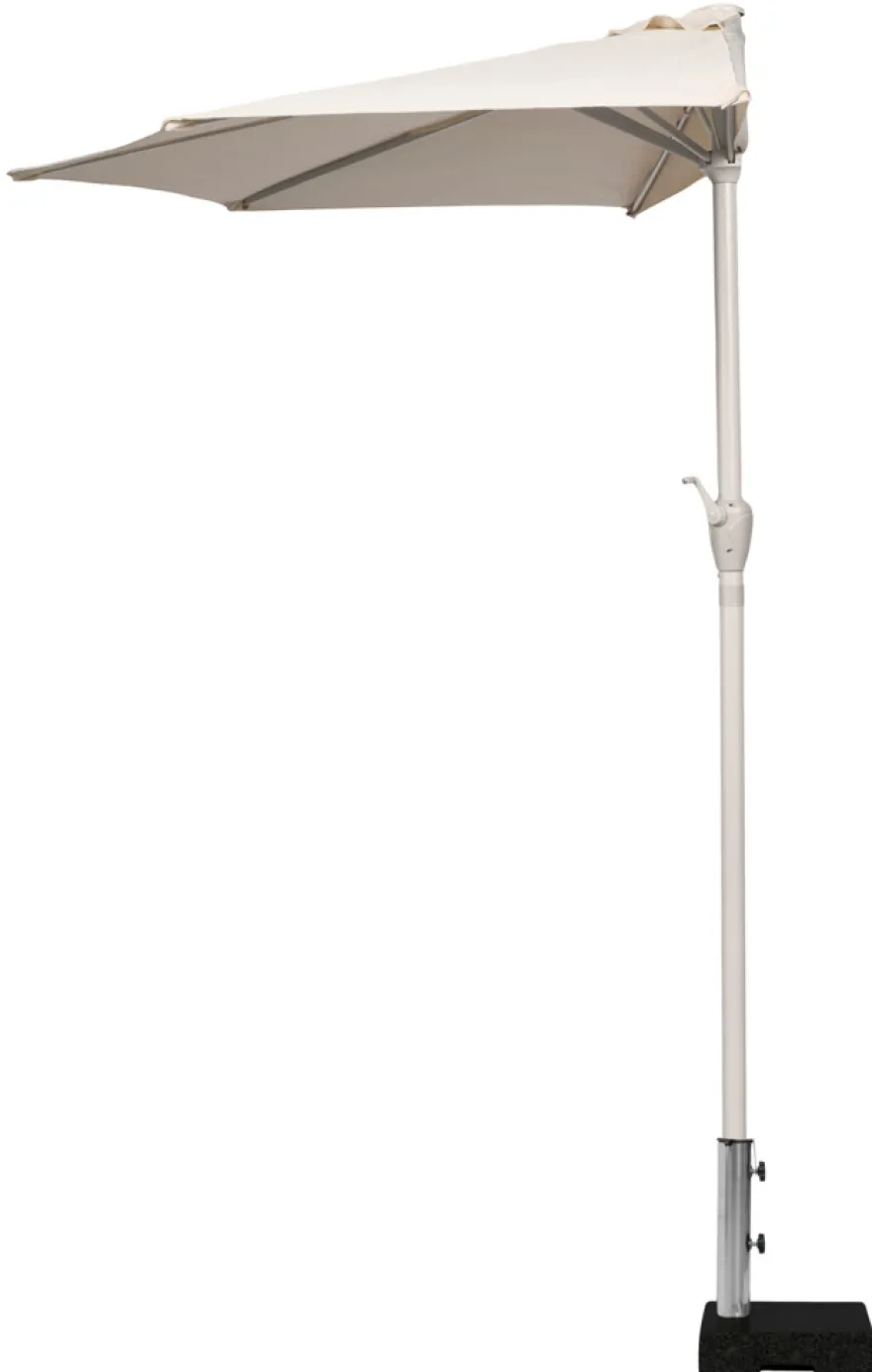Altanparasol m/krank sandgrå B270 x D135 x H234 cm