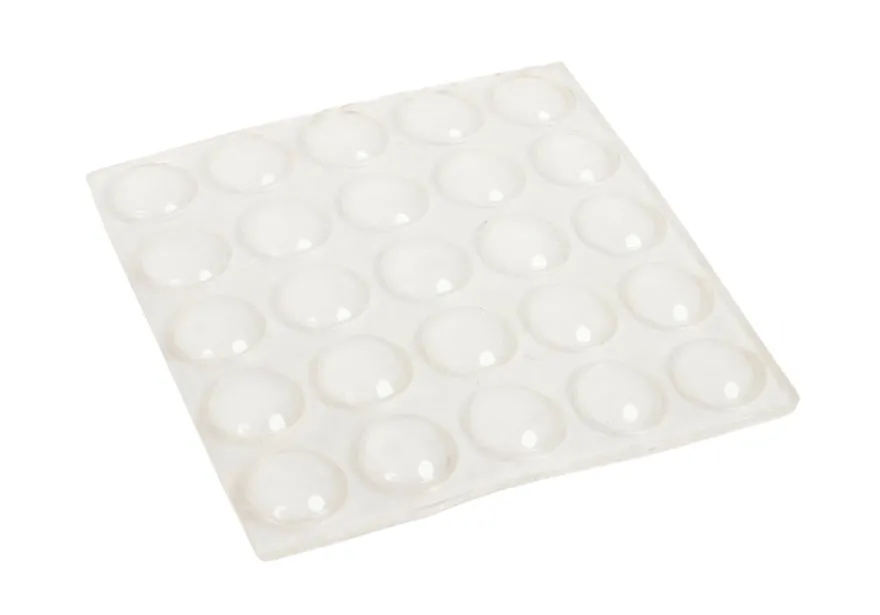 Anslagsdæmpere Ø8 mm transparent 25 stk.