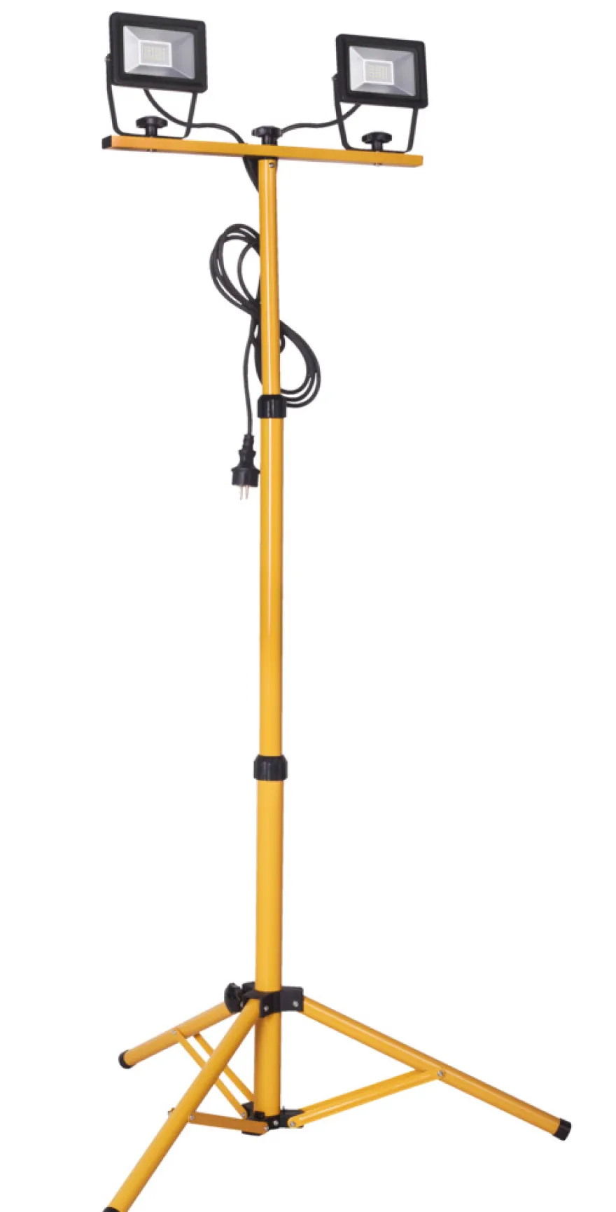 Arbejdslampe på teleskopstativ 2 x 20 W