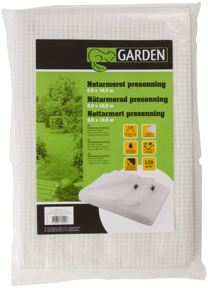 Armeret presenning 600 x 1000 cm 60 m² - Garden®