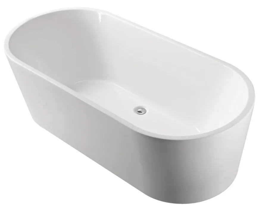 Badekar ovalt fritstående L178 x B80 x H56 cm