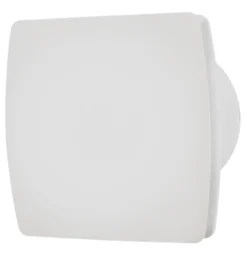 Badrumsventilator hvid m/hygrostat og timer - GRAD