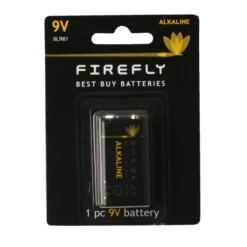 Batteri alkaline 9 V 6LR61 1 stk. - Firefly