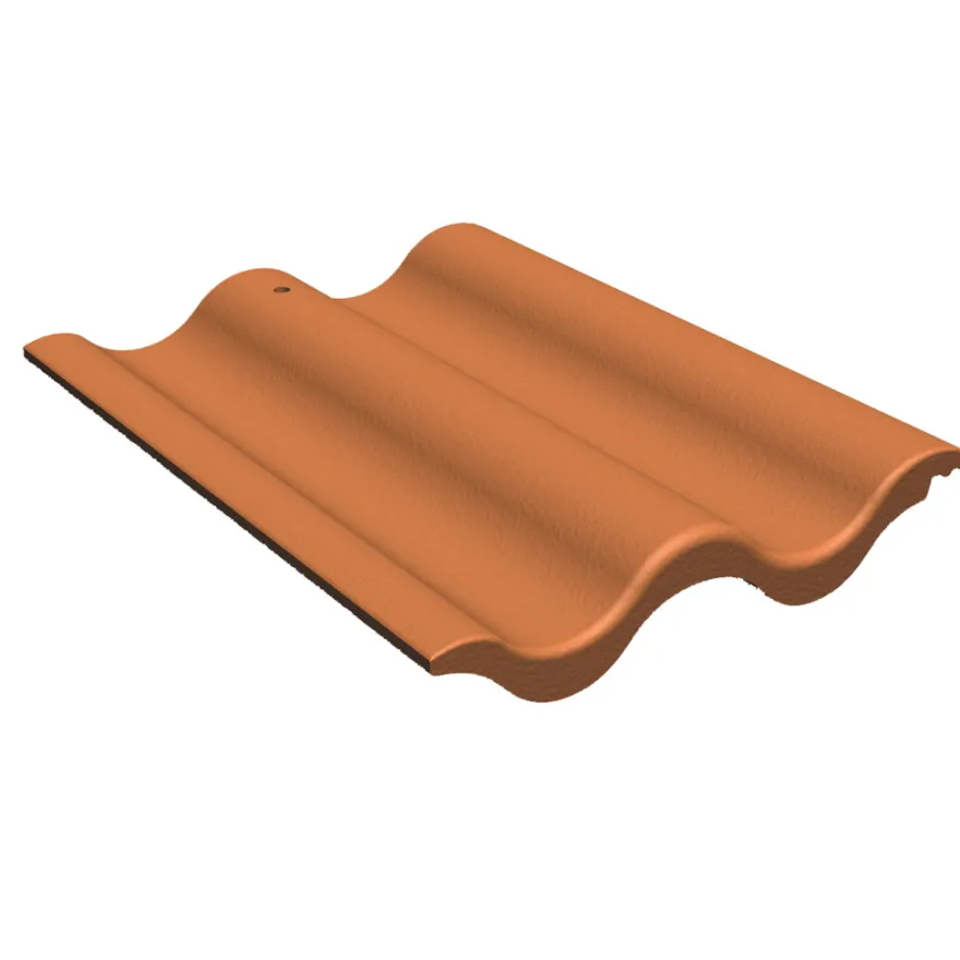 Benders Palema (2k) betontagsten dobbeltvinget teglrød
