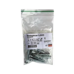 Beslagskrue CSA 5,0 x 40 mm - 15 stk.