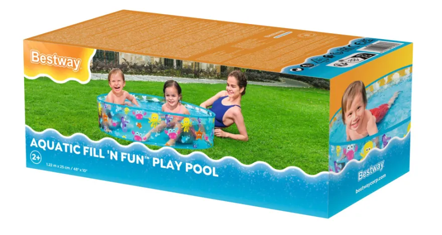 Bestway Aqautic Fill 'N Fun børnepool Ø122 cm