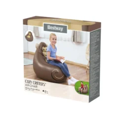 Bestway Cozy Critters oppustelig stol abe
