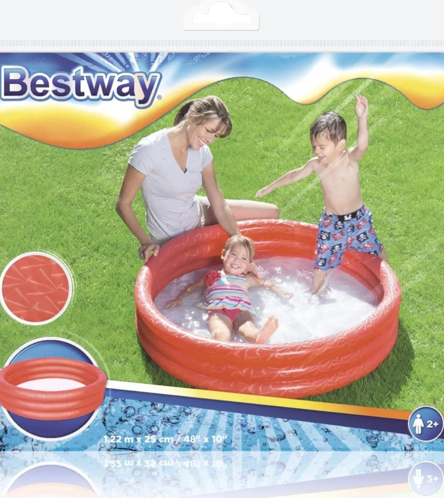 Bestway Splash 'N Smile™ badebassin 3 ringe Ø122 cm