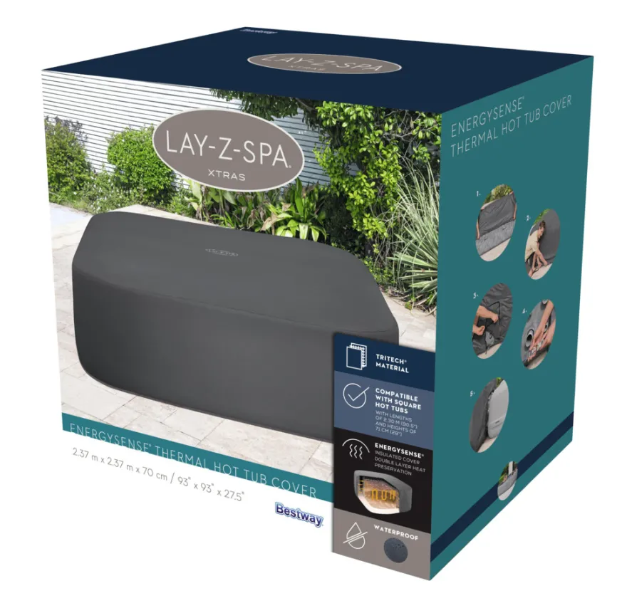 Bestway termocover til spabad 237 x 237 cm