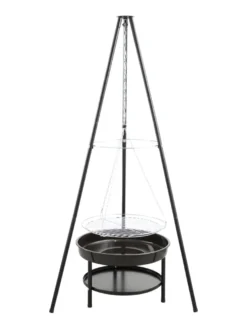 Bålsted tripod med bålfad og rist - Grillexpert®