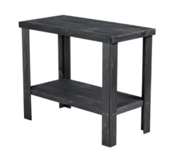 Bord m/hylde Georgia træ sort 90 x 45 x 74 cm