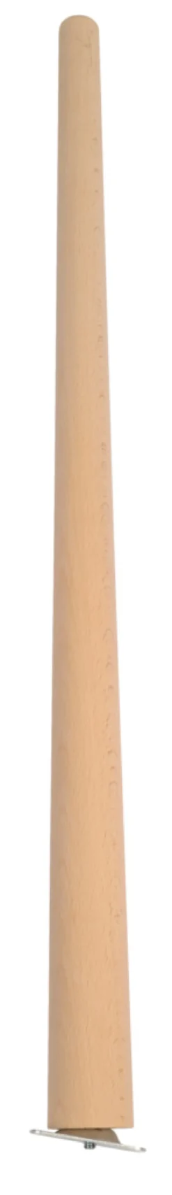 Bordben skråtstillet Ø25/45 mm x 70 cm bøg