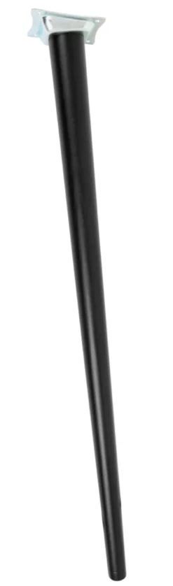 Bordben skråtstillet Ø25/45 mm x 70 cm sort bøg