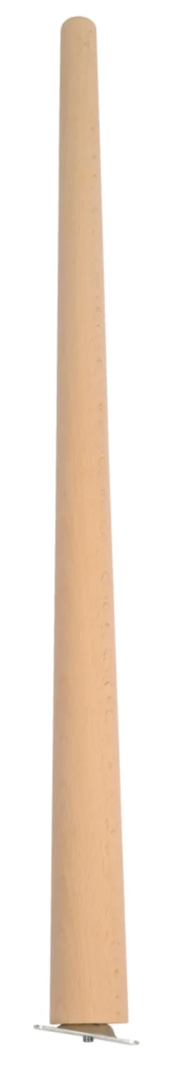 Bordben skråtstillet Ø25/45 mm x 80 cm bøg