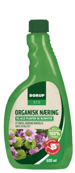 Borup ECO organisk næring gødning til blomster 600 ml