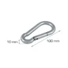 Brandmandshage Ø10 x 100 mm 2 stk.