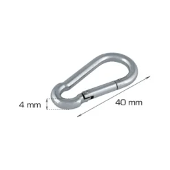 Brandmandshage Ø4 x 40 mm 2 stk.