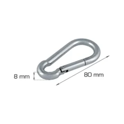 Brandmandshage Ø8 x 80 mm 2 stk.