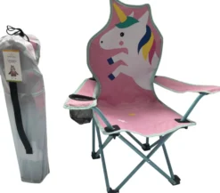Børnecampingstol enhjørning 35 x 35 x 62 cm - Sunlife®