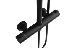 Brusesæt m/termostat Ø250 mm sort