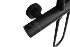 Brusesæt m/termostat Ø250 mm sort