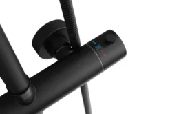 Brusesæt m/termostat Ø250 mm sort