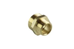 Brystnippel messing 3/4" x 1/2"