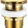 Bundventil pop-up 1 1/4" Ø66 mm børstet guld