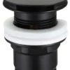 Bundventil pop-up 1 1/4" Ø66 mm sort