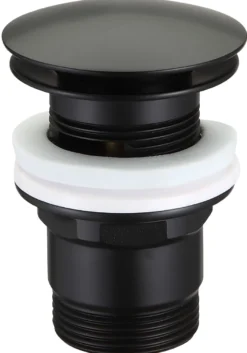 Bundventil pop-up 1 1/4" Ø66 mm sort