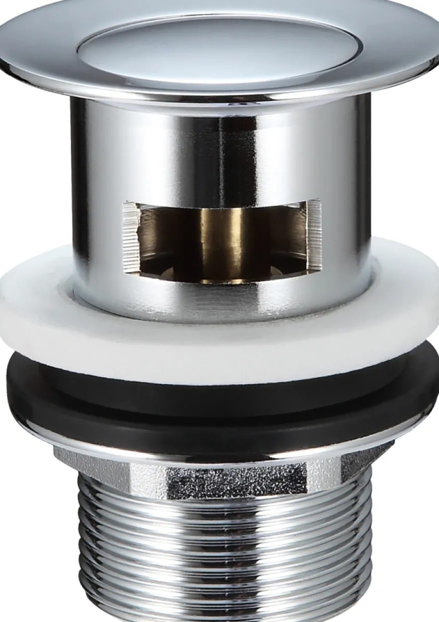 Bundventil pop-up prop 1 1/4" krom